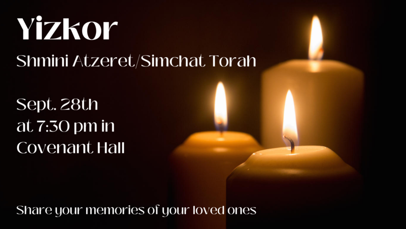 Banner Image for Yizkor for Shmini Atzeret/Simchat Torah