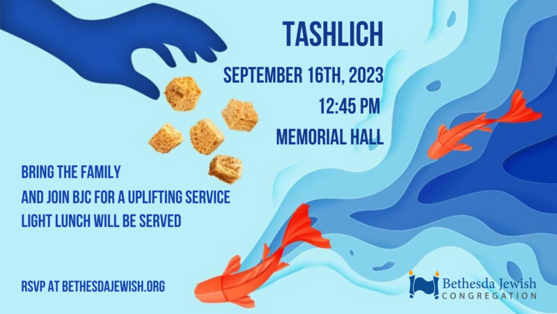 Banner Image for Tashlich