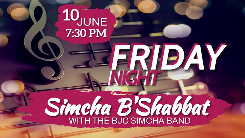 		                                		                                    <a href="https://www.bethesdajewish.org/event/simchabshabbatjune"
		                                    	target="_blank">
		                                		                                <span class="slider_title">
		                                    Simcha B'Shabbat		                                </span>
		                                		                                </a>
		                                		                                
		                                		                            	                            	
		                            <span class="slider_description">The band is back together for one last time! Join Rabbi Sunny and the BJC Simcha Band for Simcha B'Shabbat. This is Rabbi Sunny's last Friday night service as spiritual leader. Come on out for ruach, singing, and some wonderful potluck desserts. June 10 at 7:30 in Covenant Hall. See event page to sign up to bring a dessert.</span>
		                            		                            		                            